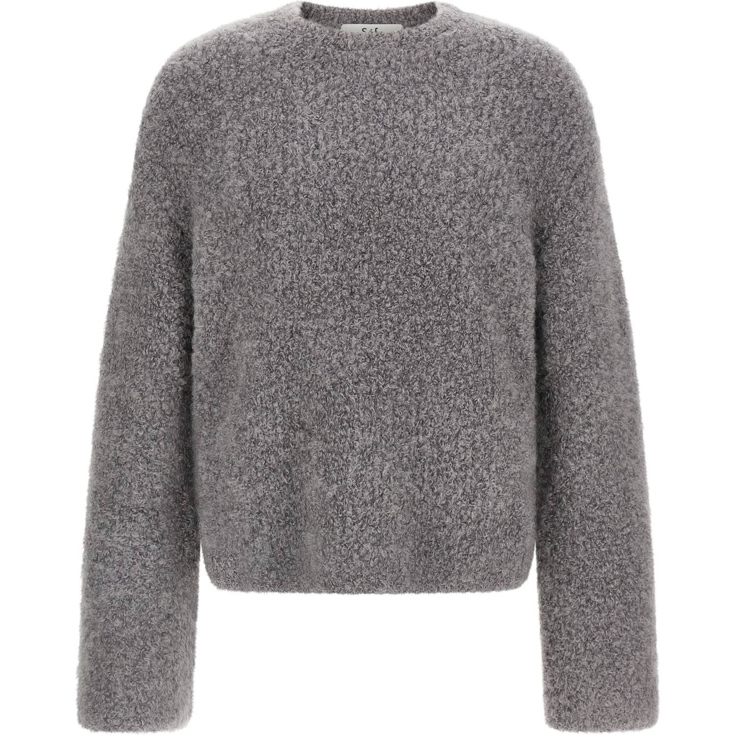 Gray Fabric Cardigan