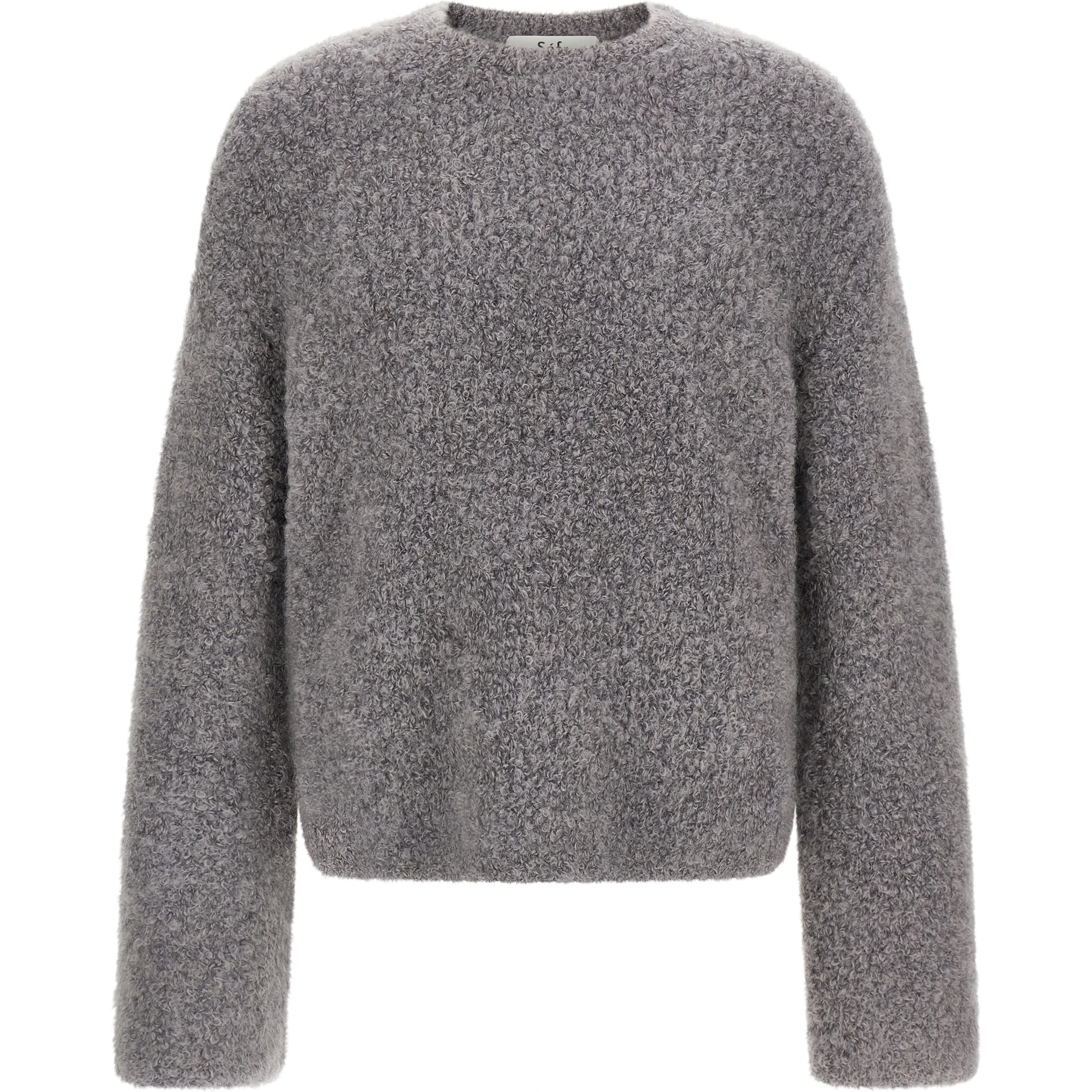 Gray Fabric Cardigan