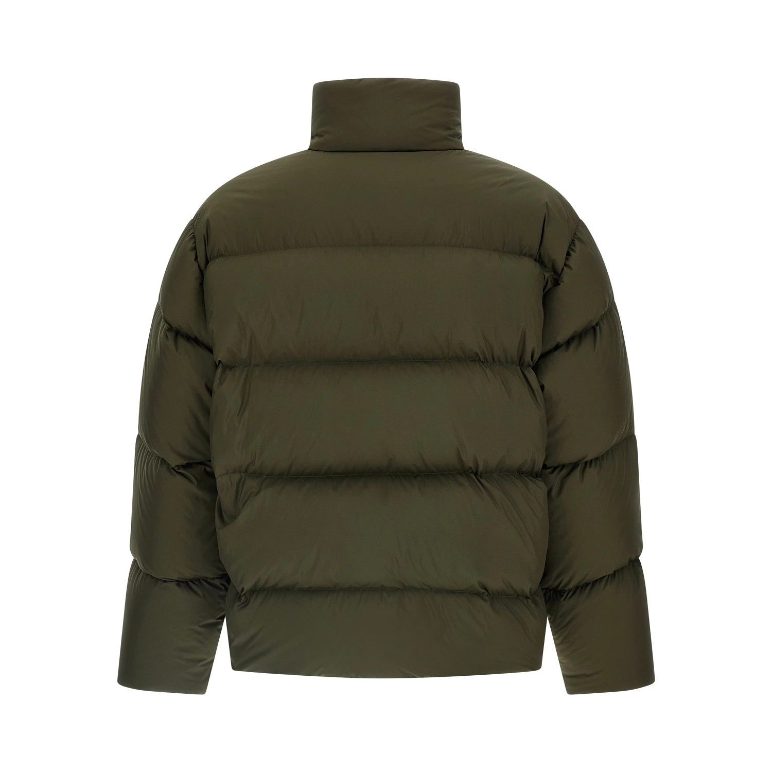 Bicolor Polyester Full-Length Jacket