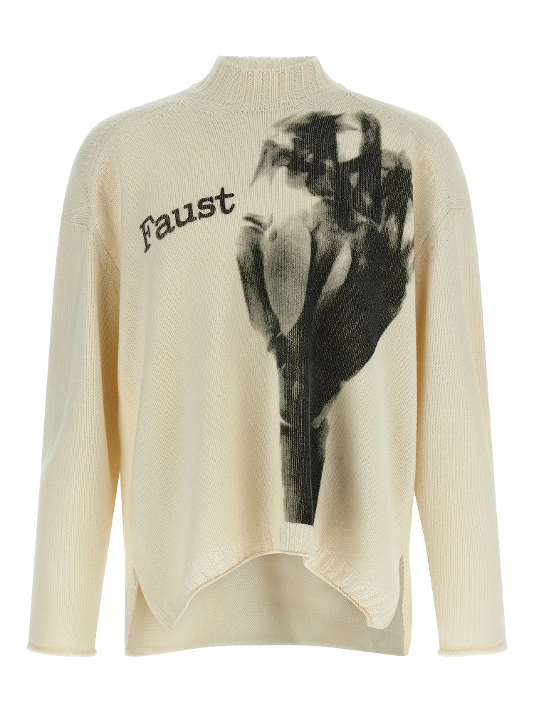 White Wool Cardigan
