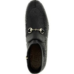 Black Lamb Leather Ankle Boots