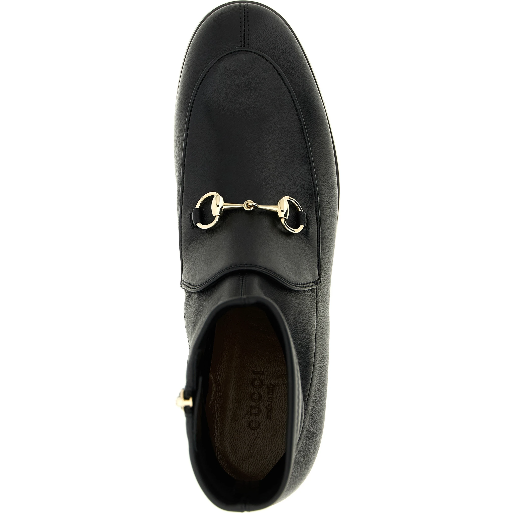 Black Lamb Leather Ankle Boots