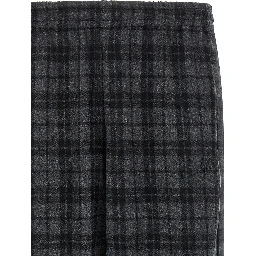Gray Wool Casual Pants