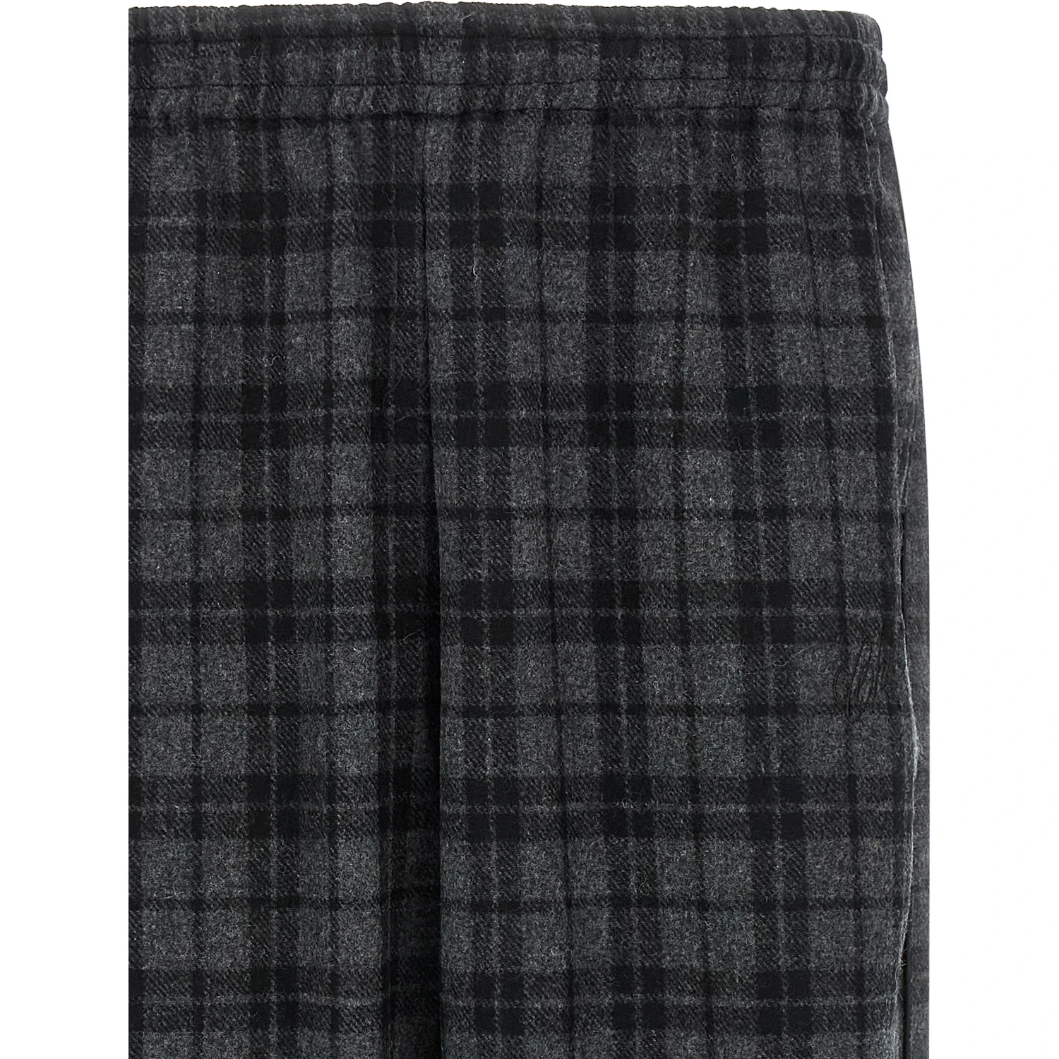 Gray Wool Casual Pants