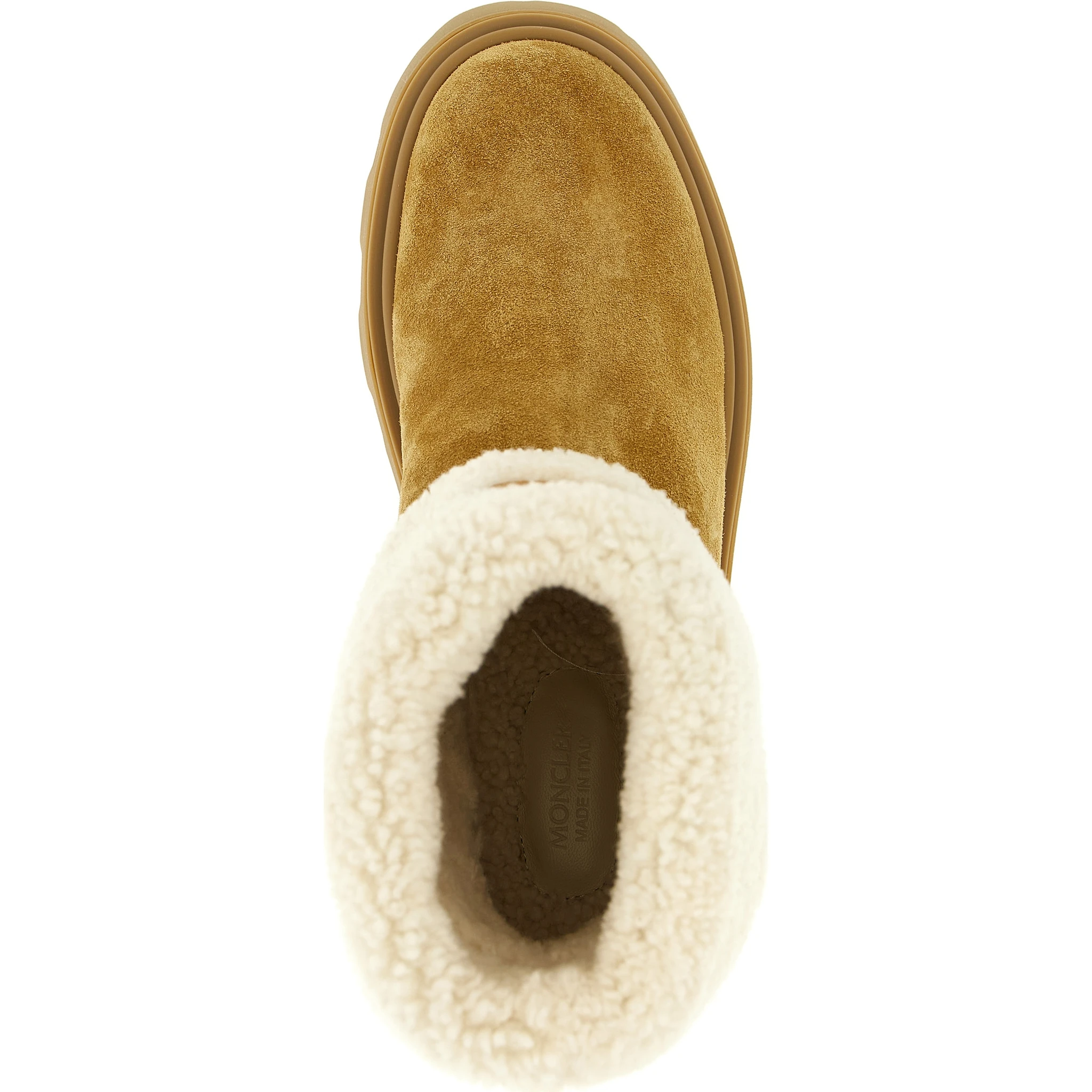 Beige Calfskin Ankle Boots