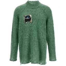 Bicolor Wool Cardigan