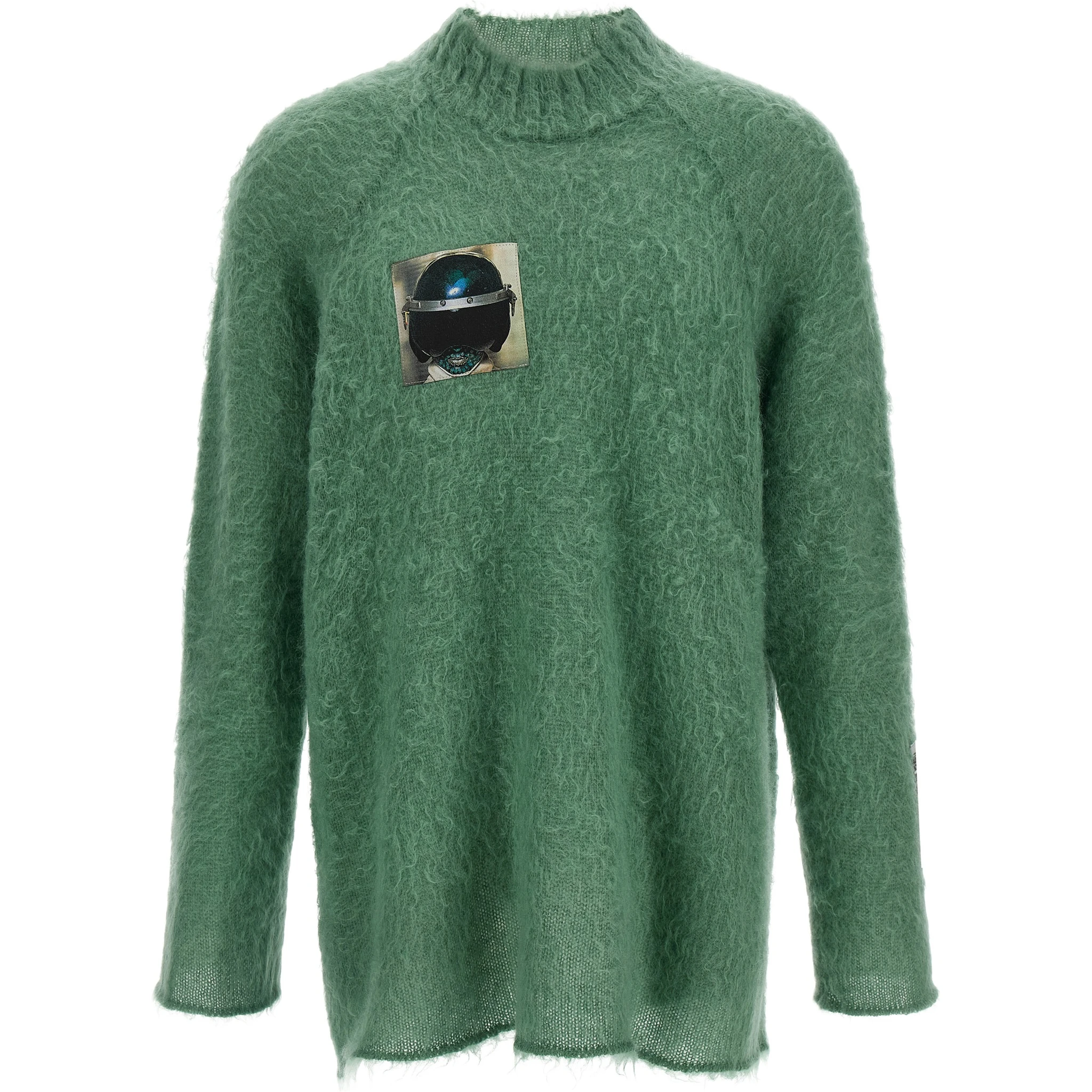 Bicolor Wool Cardigan