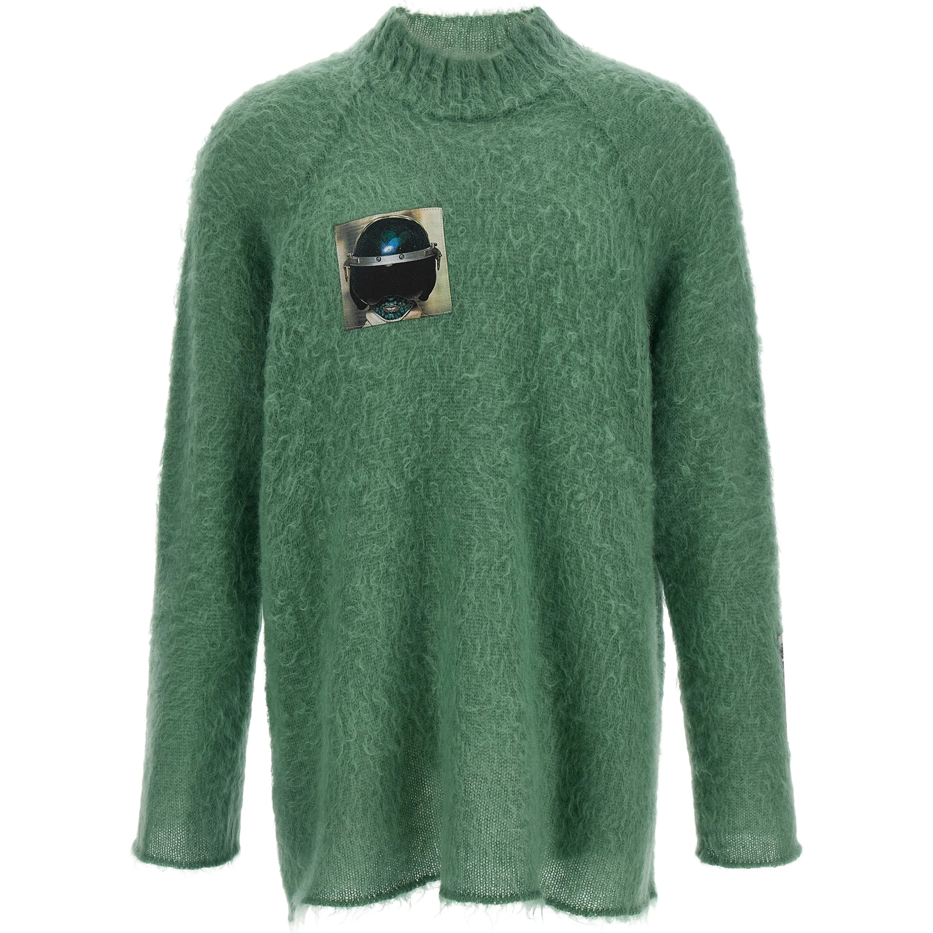 Bicolor Wool Cardigan