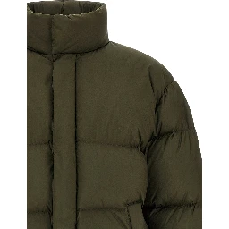 Bicolor Polyester Full-Length Jacket