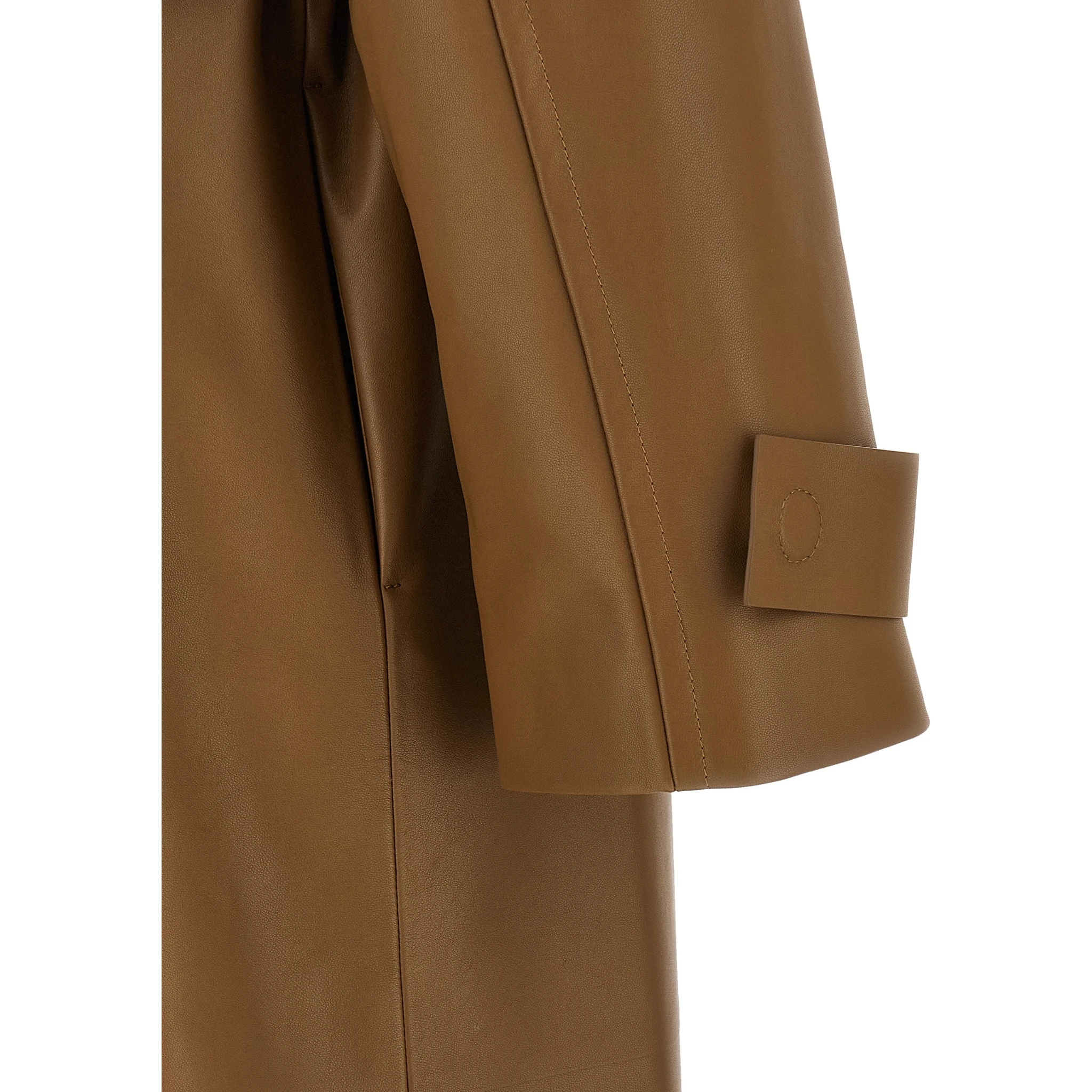 Brown Lamb Leather Coat