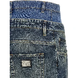 Blue Cotton Jeans Denim
