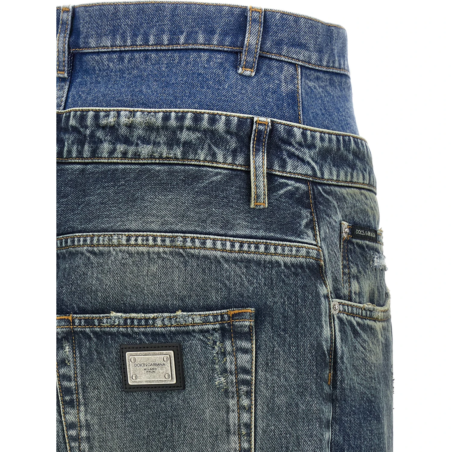 Blue Cotton Jeans Denim