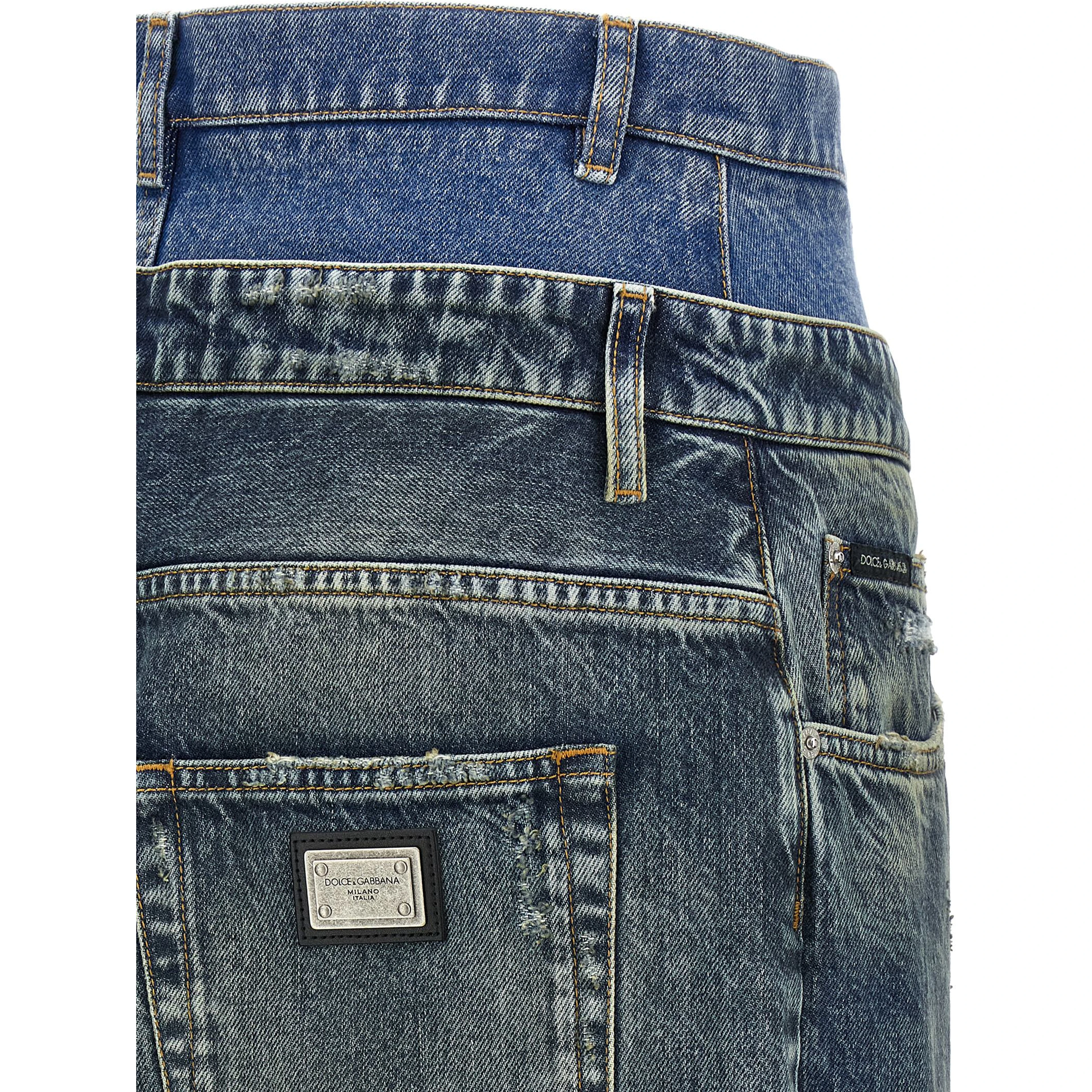 Blue Cotton Jeans Denim