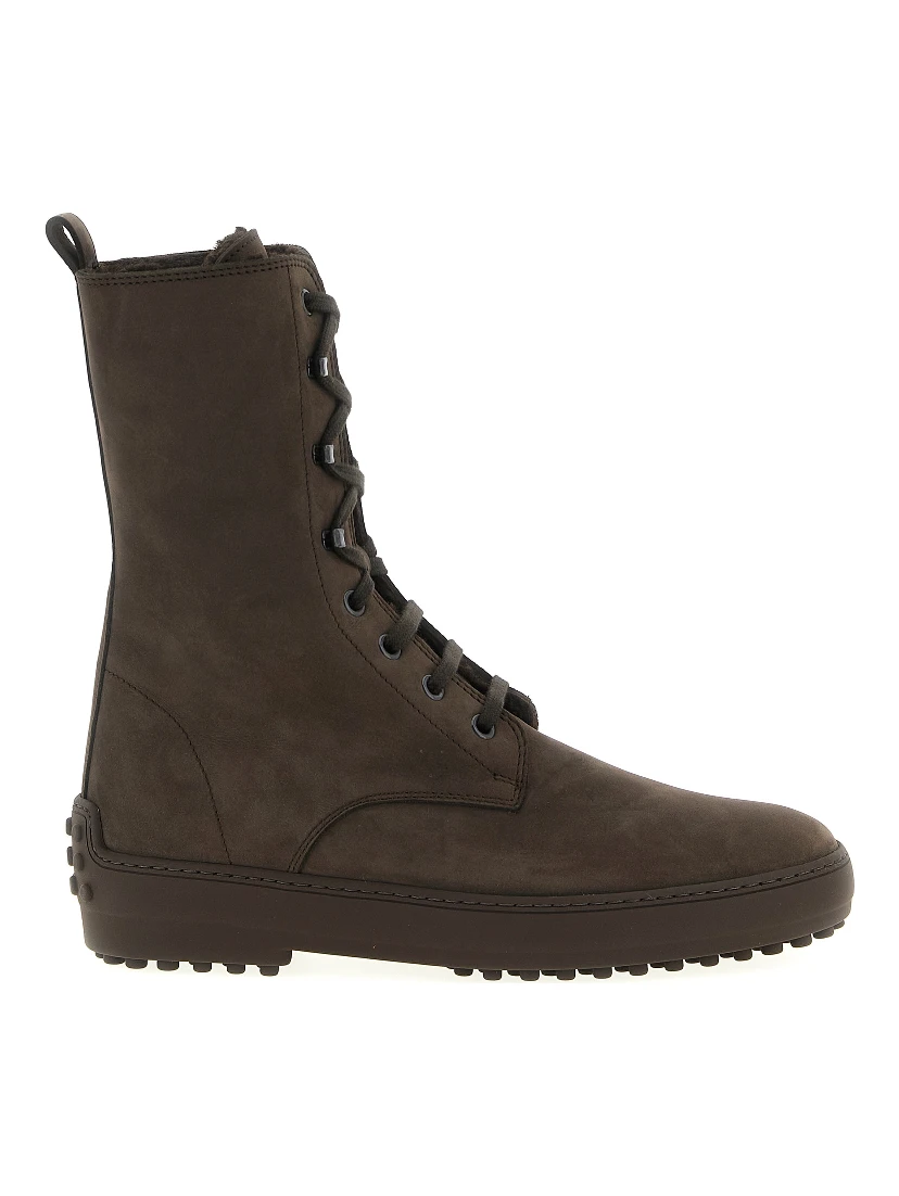 Brown Calfskin Ankle Boots