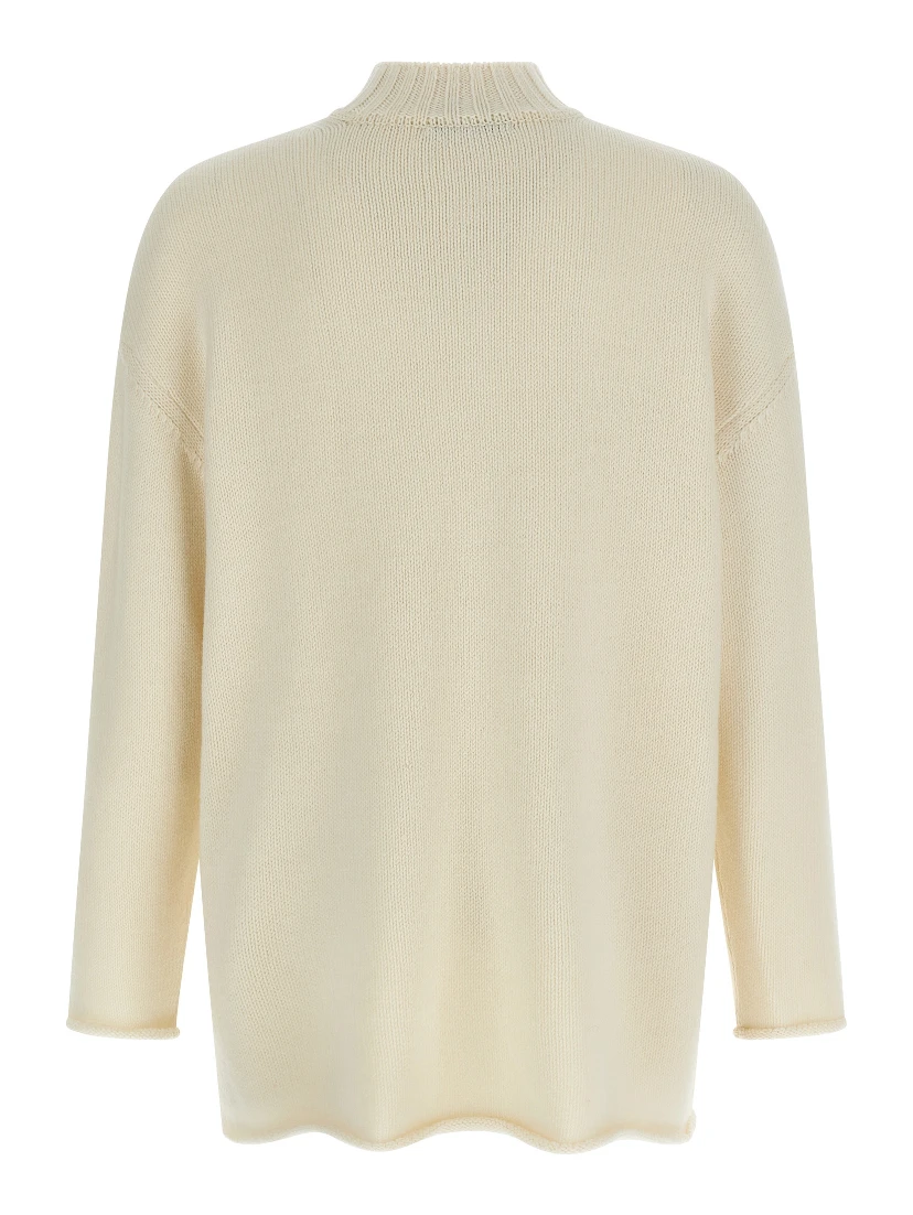 White Wool Cardigan