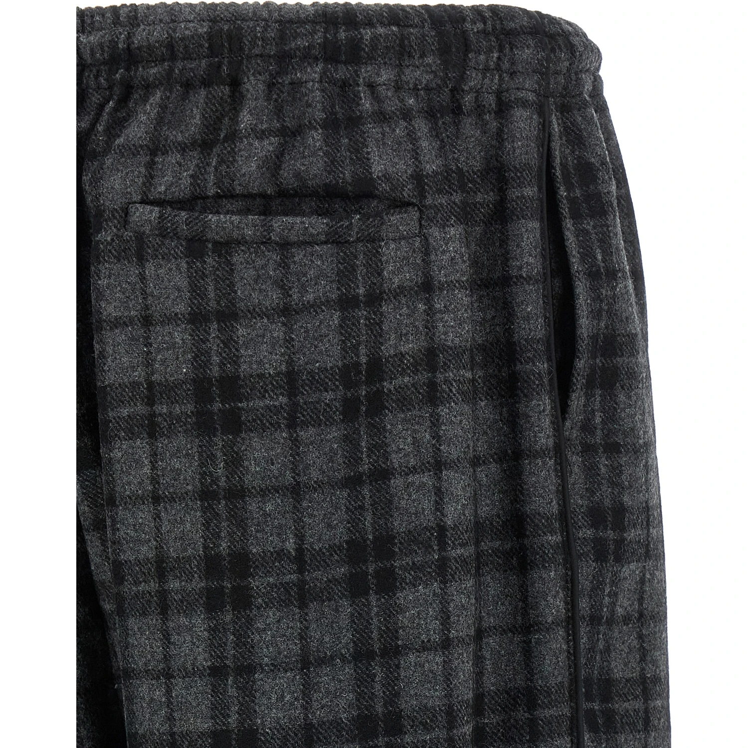 Gray Wool Casual Pants