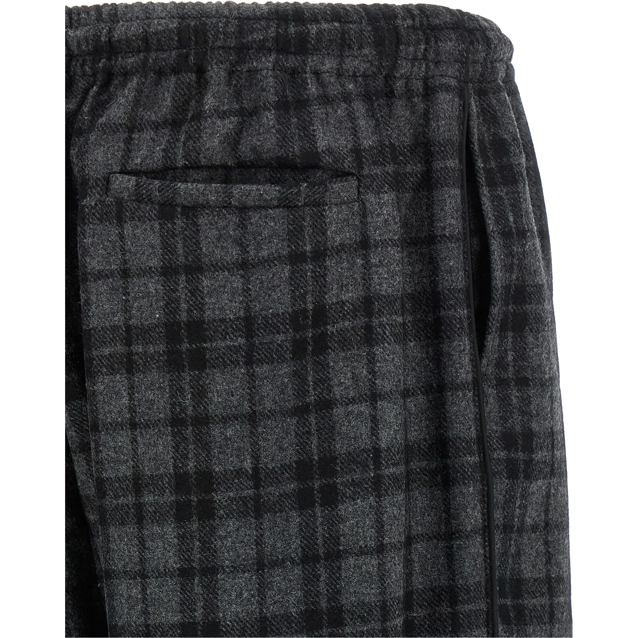 Gray Wool Casual Pants