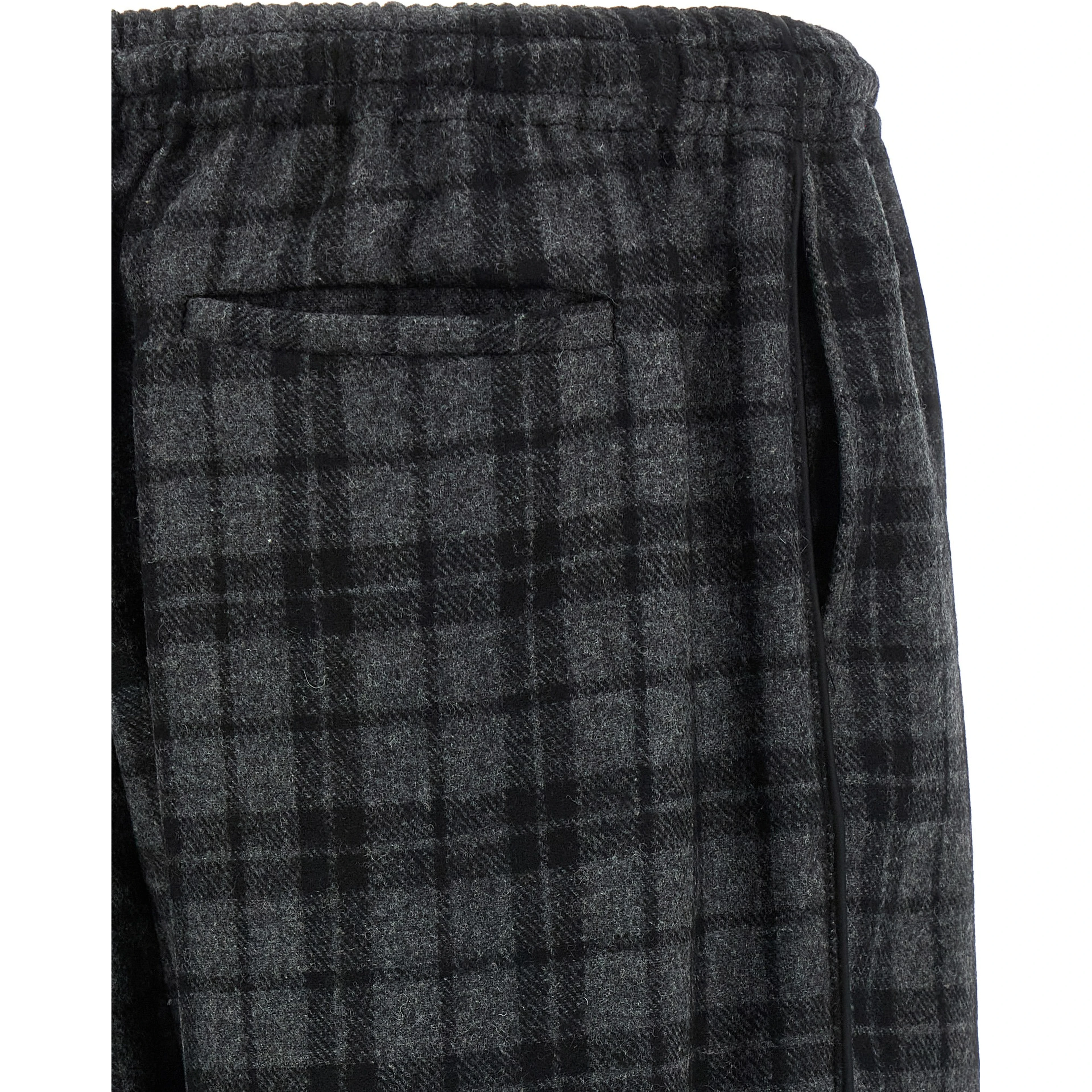 Gray Wool Casual Pants