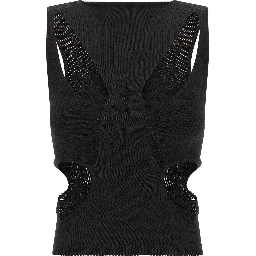 Black Wool Tank Tops