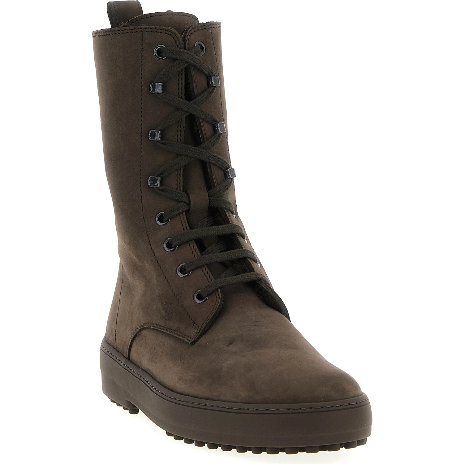 Brown Calfskin Ankle Boots