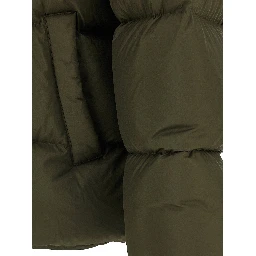Bicolor Polyester Full-Length Jacket