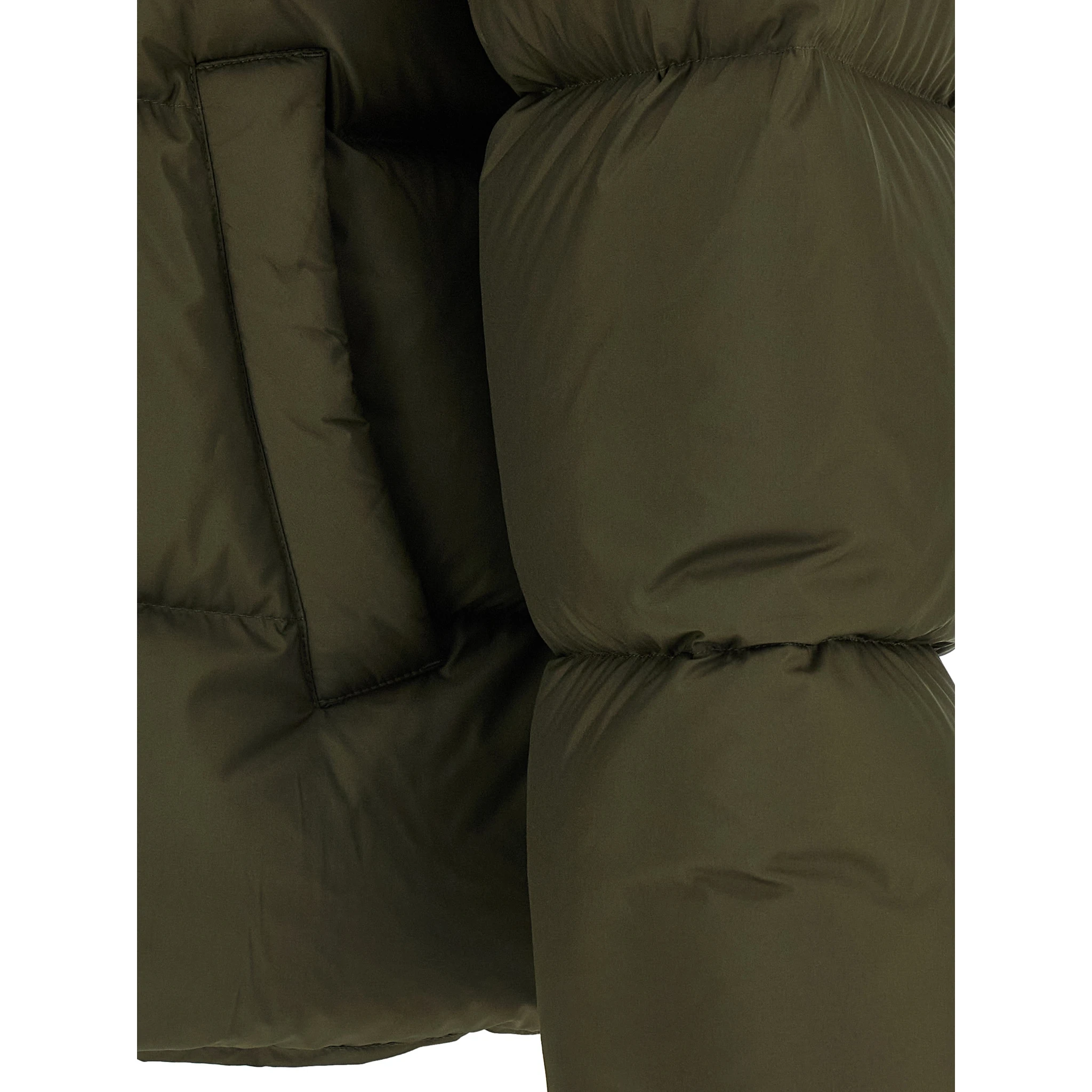 Bicolor Polyester Full-Length Jacket
