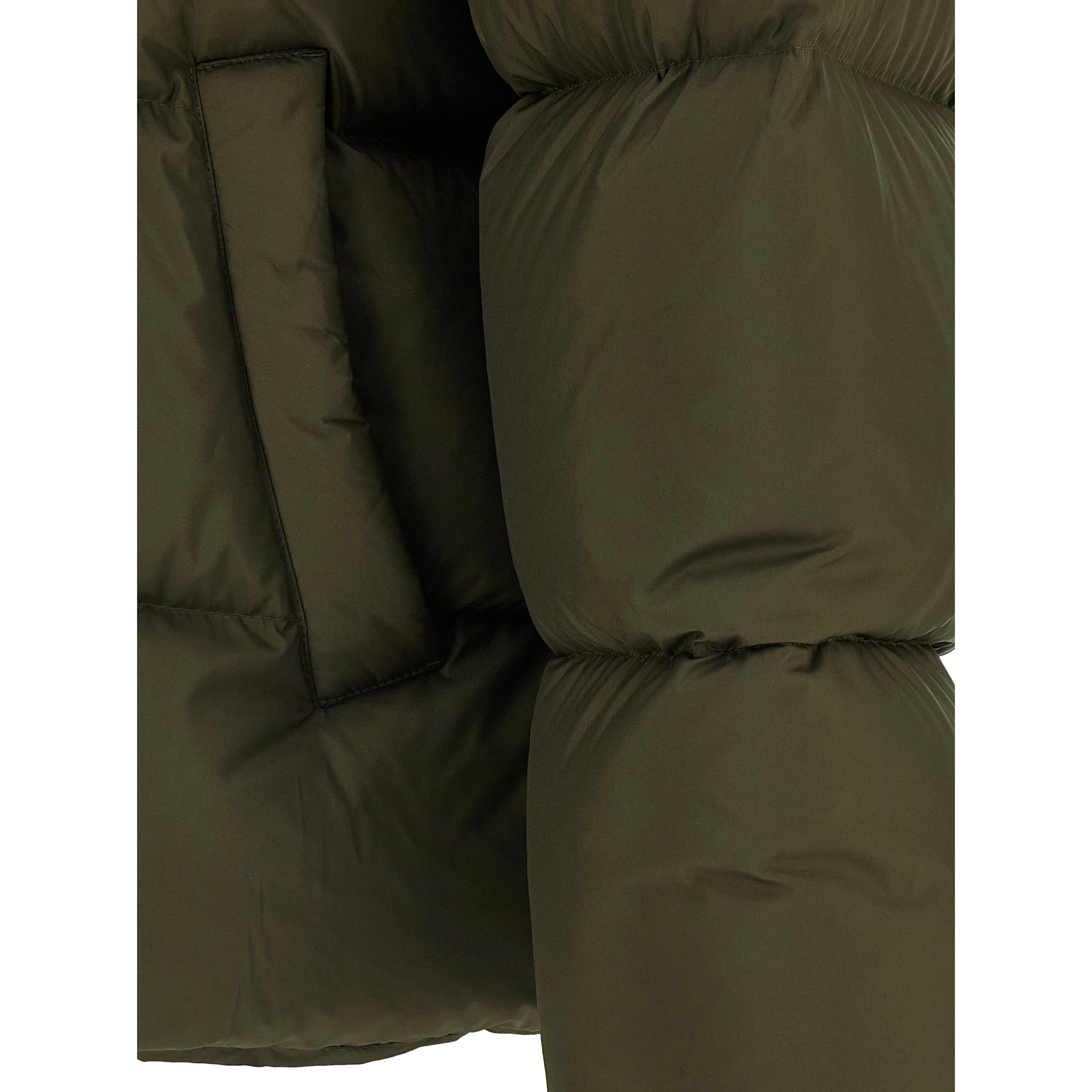 Bicolor Polyester Full-Length Jacket