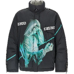 Black Polyester Shell Jacket