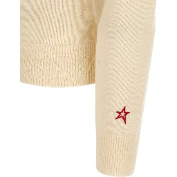 White Merino Wool Cardigan