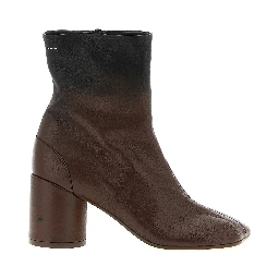 Brown Lambskin Ankle Boots