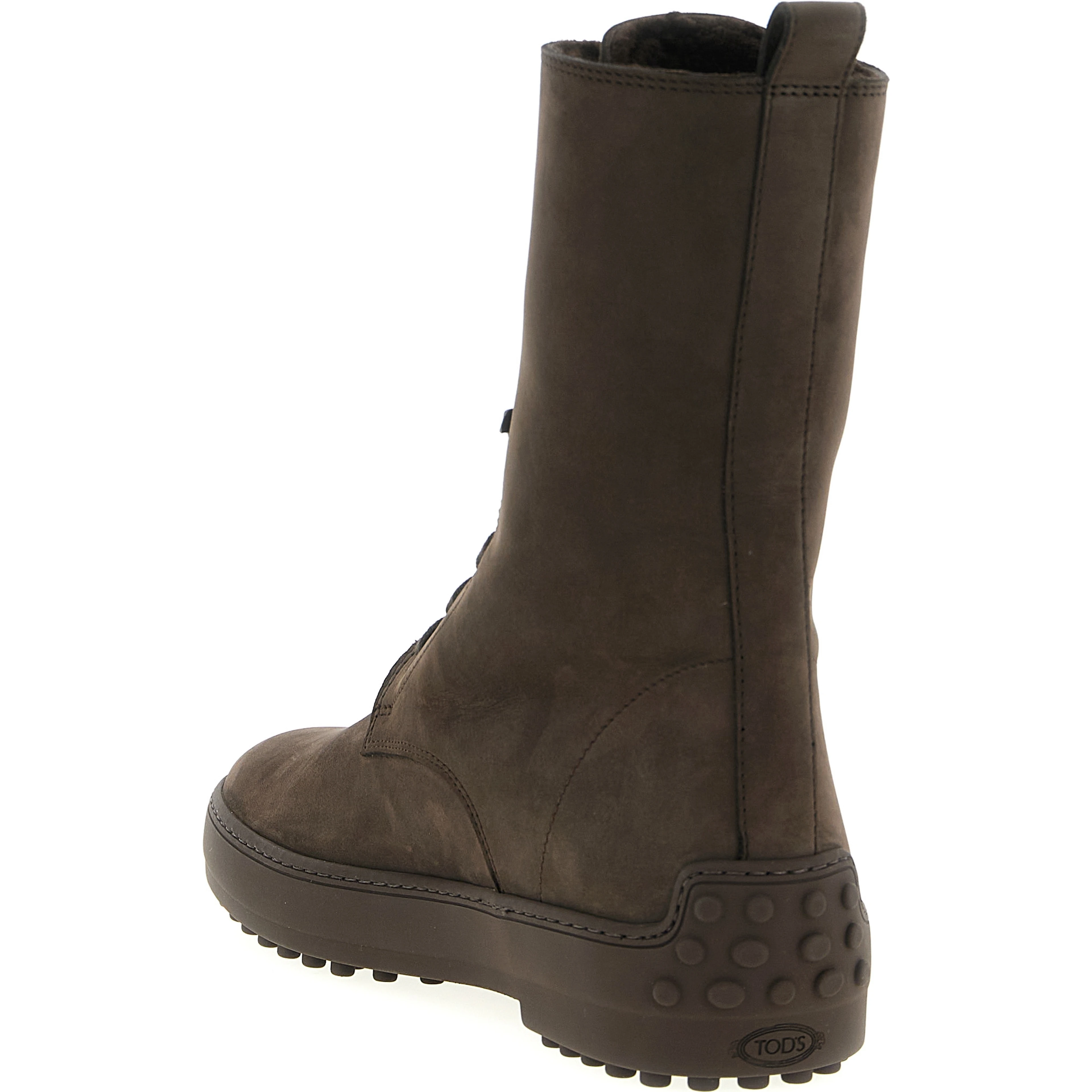 Brown Calfskin Ankle Boots