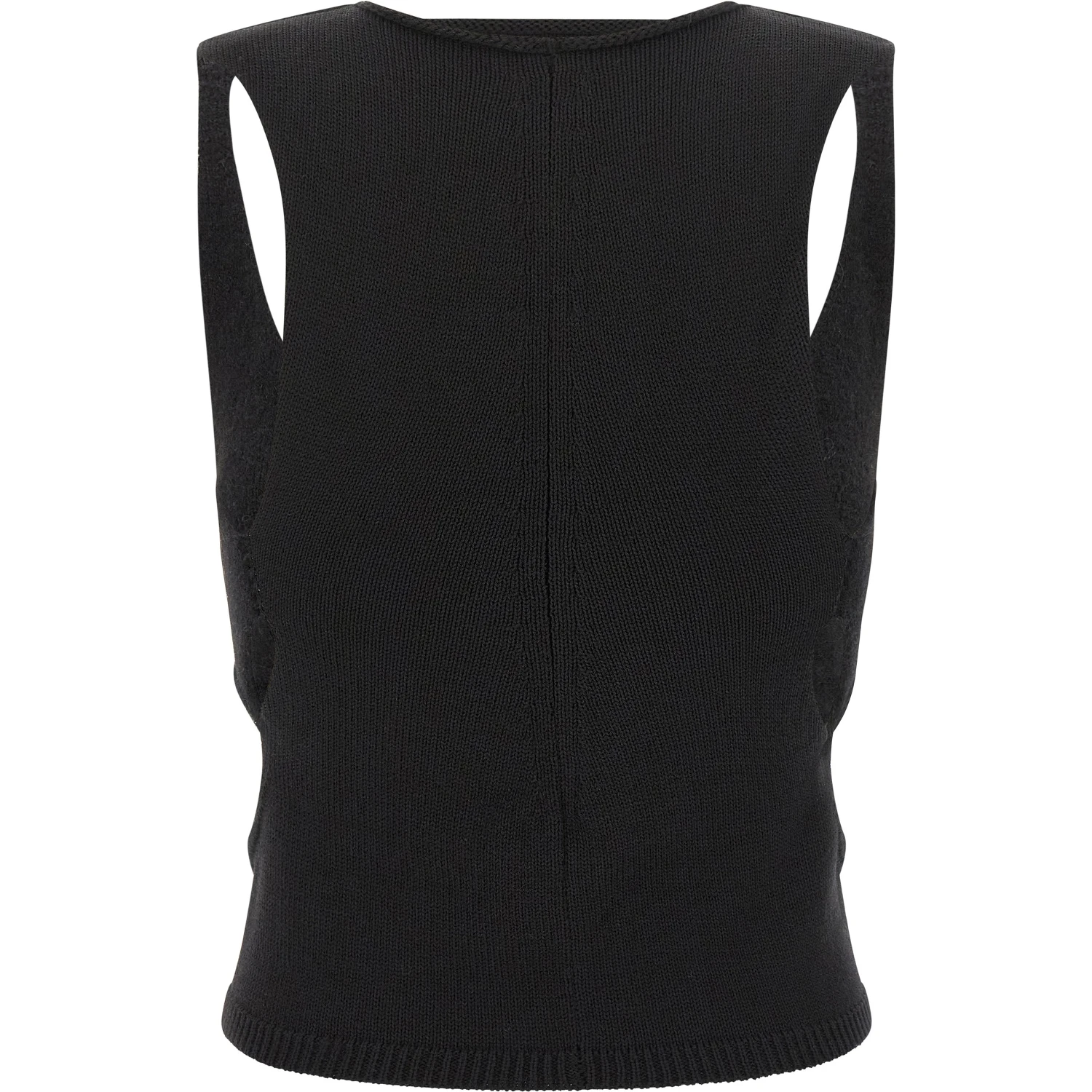Black Wool Tank Tops