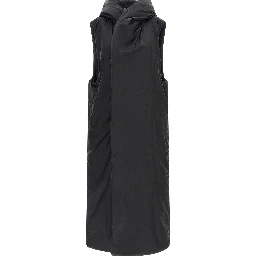Black Nylon Sleeveless Jacket