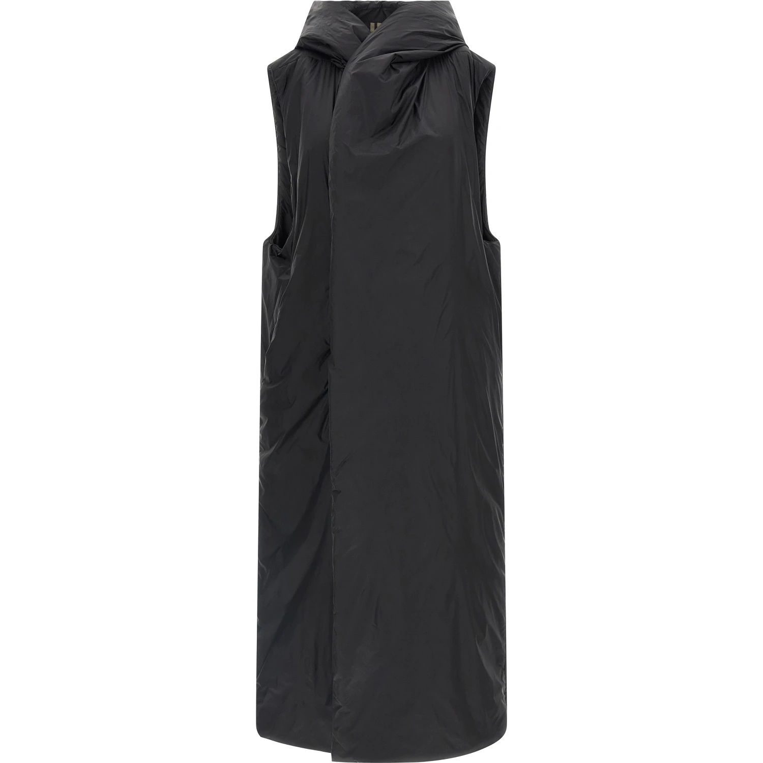 Black Nylon Sleeveless Jacket