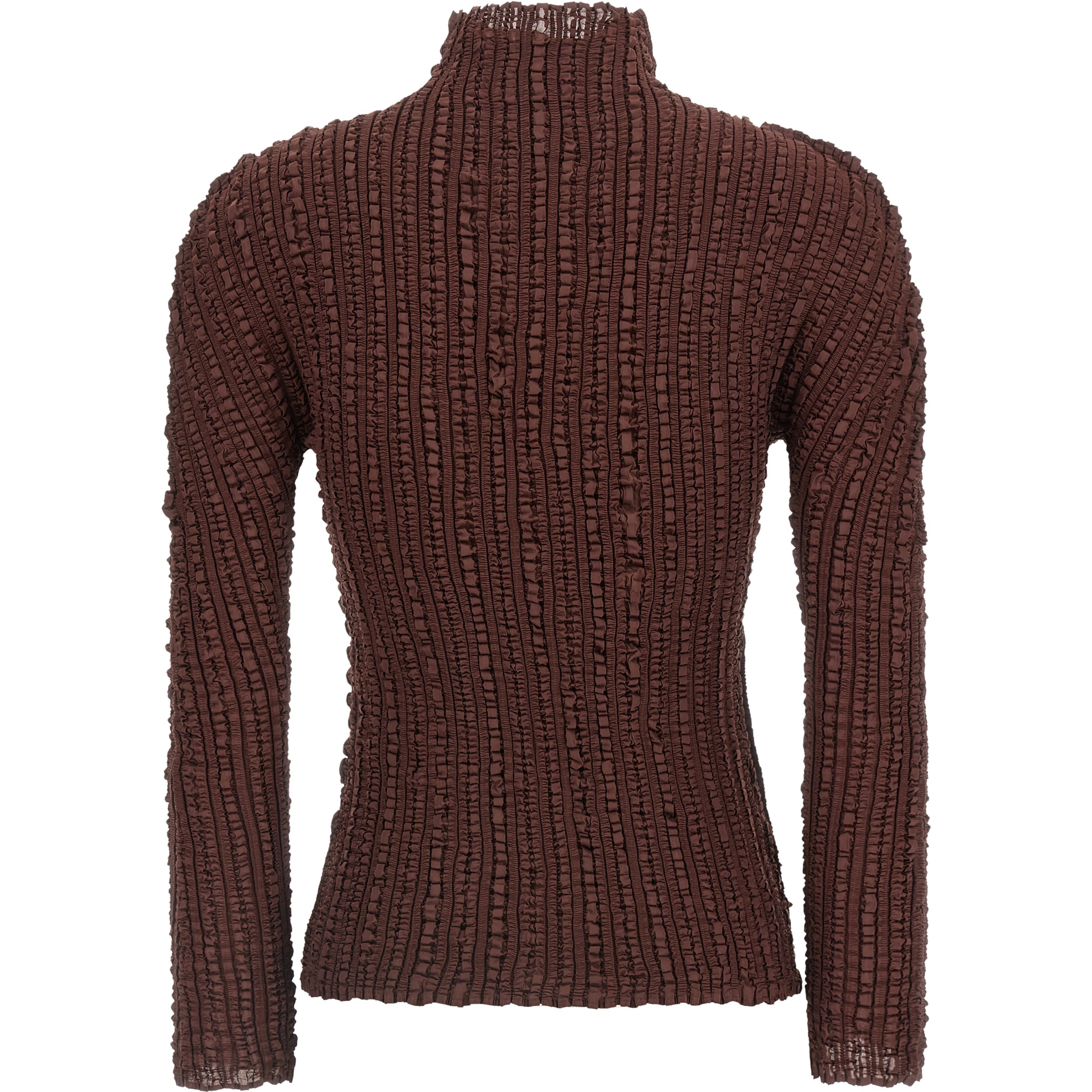 Brown Polyester Cardigan