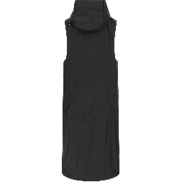 Black Nylon Sleeveless Jacket