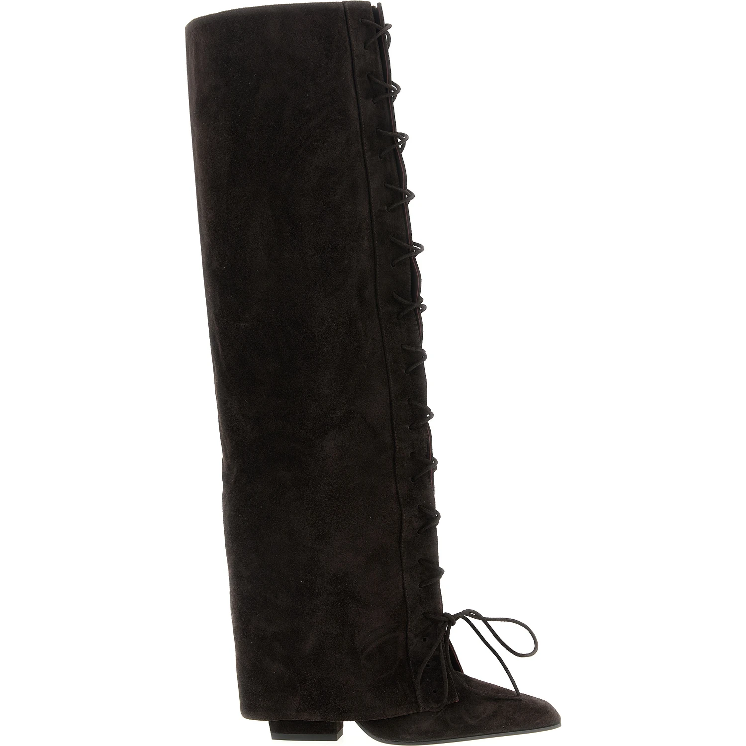 Brown Calfskin Over The Knee