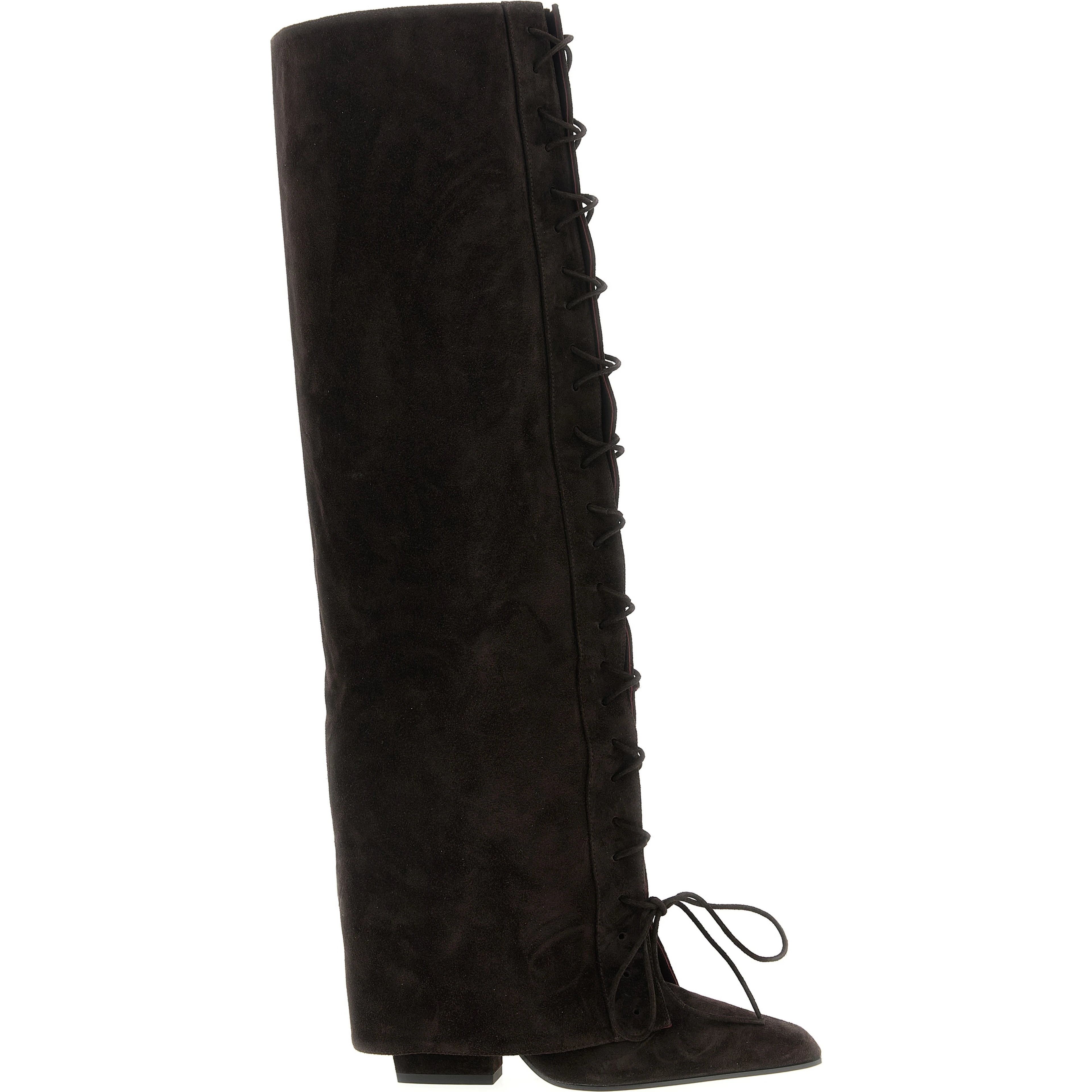 Brown Calfskin Over The Knee