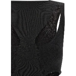 Black Wool Tank Tops