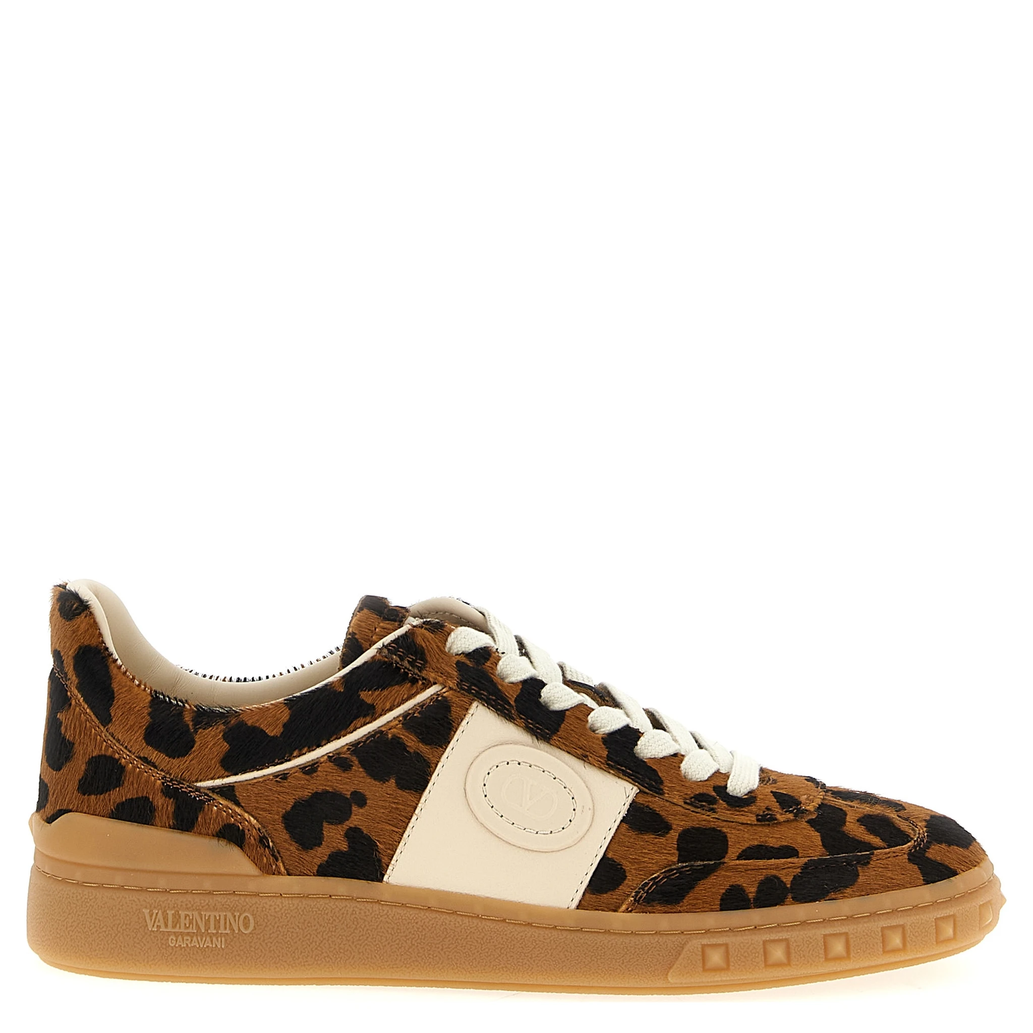 Brown Calfskin Low Top Sneakers