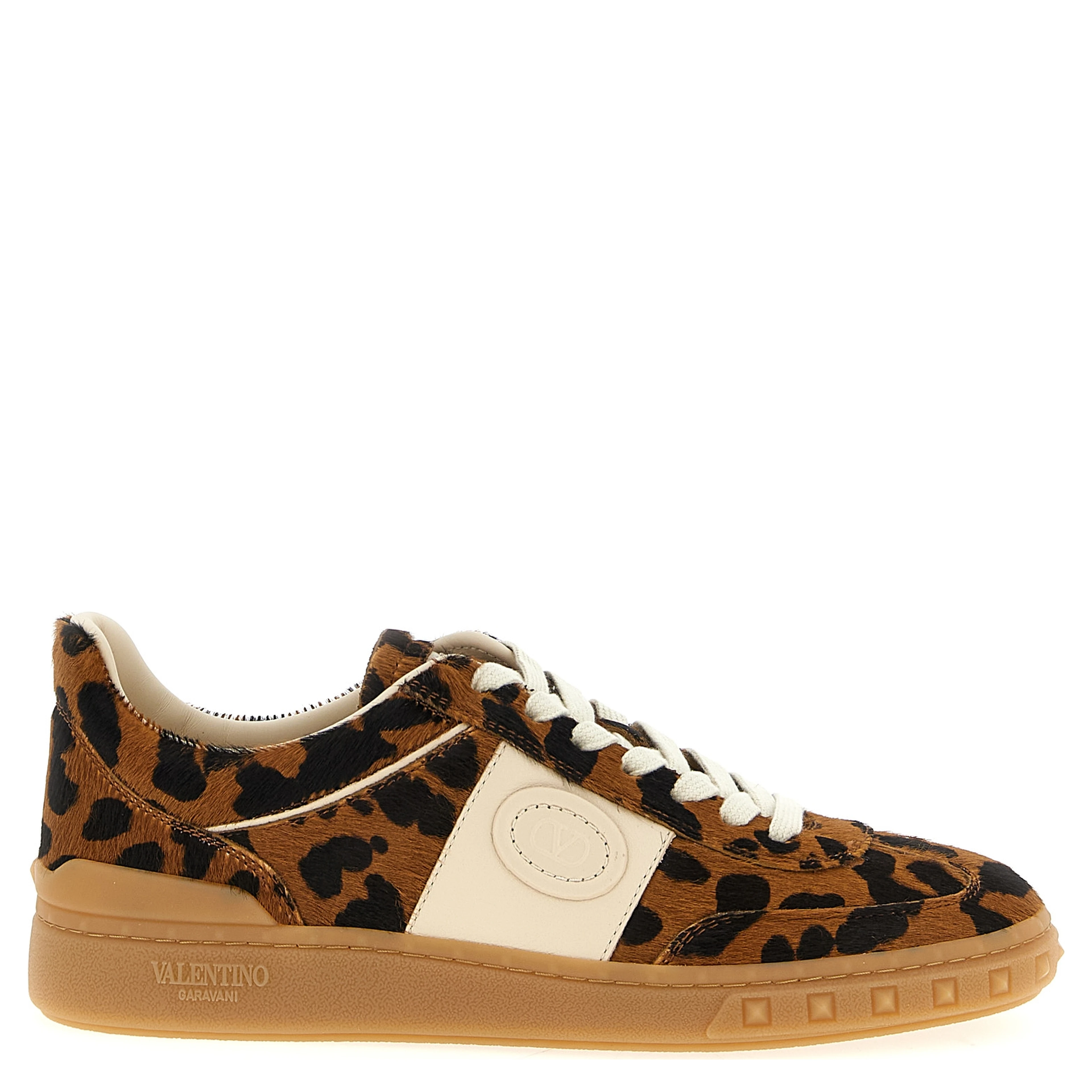Brown Calfskin Low Top Sneakers