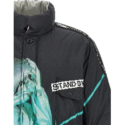 Black Polyester Shell Jacket