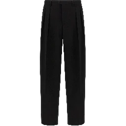 Black Virgin Wool Dress Pants