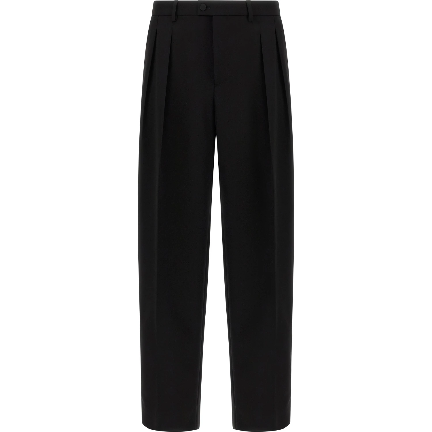 Black Virgin Wool Dress Pants