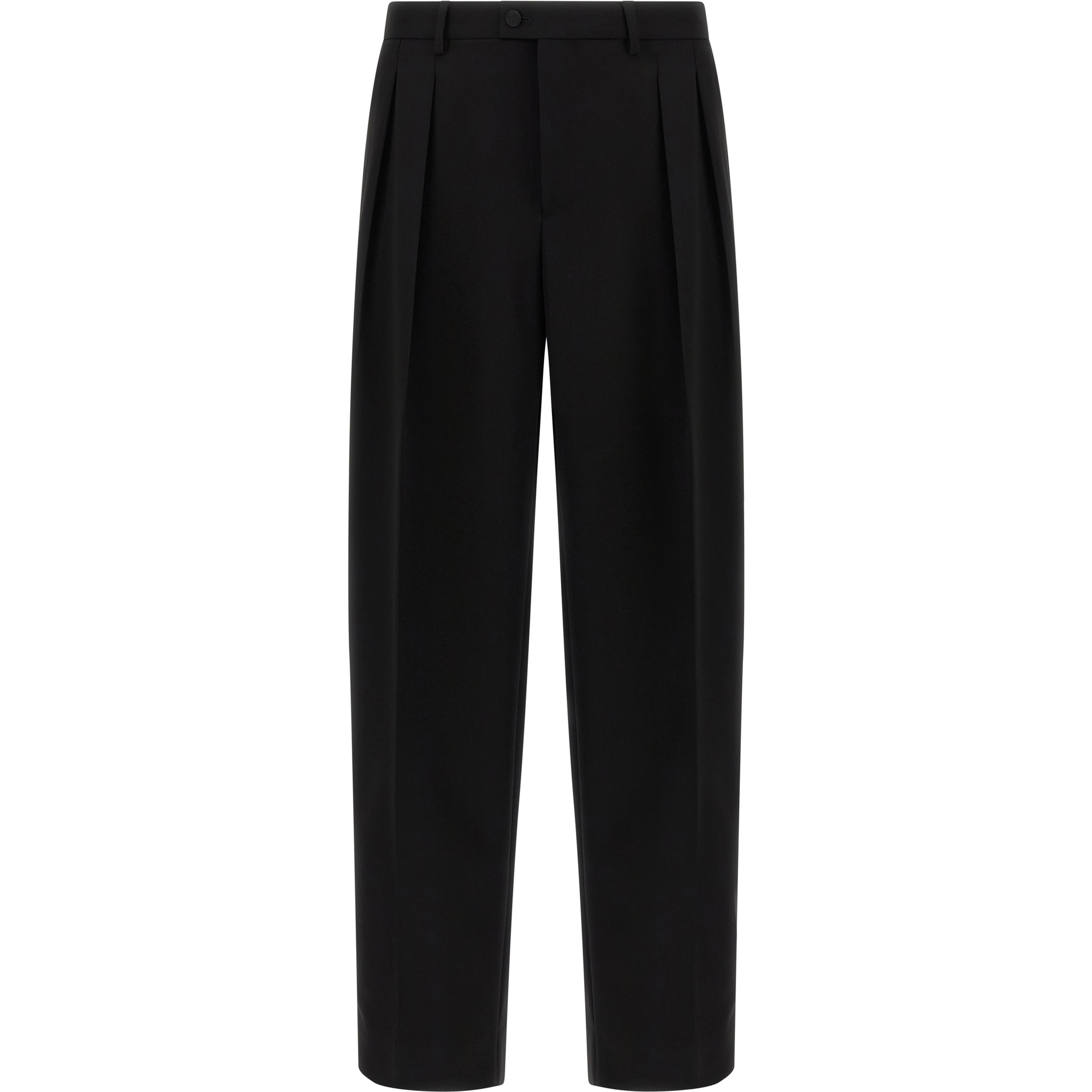 Black Virgin Wool Dress Pants