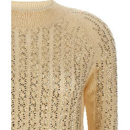 Beige Virgin Wool Cardigan