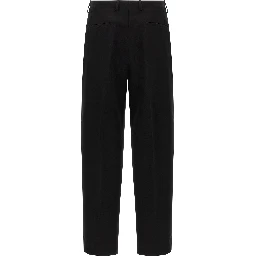 Black Virgin Wool Dress Pants