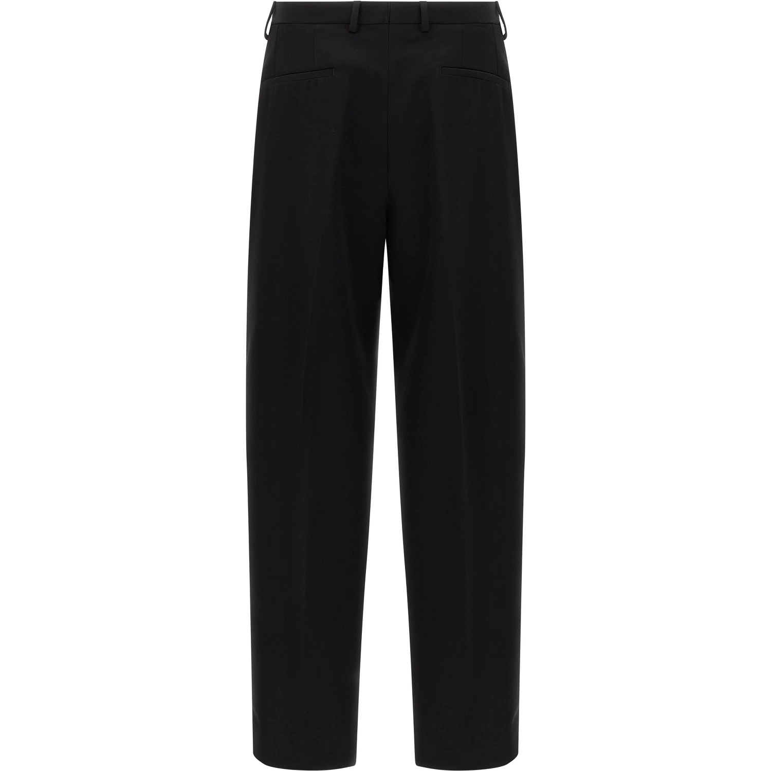 Black Virgin Wool Dress Pants