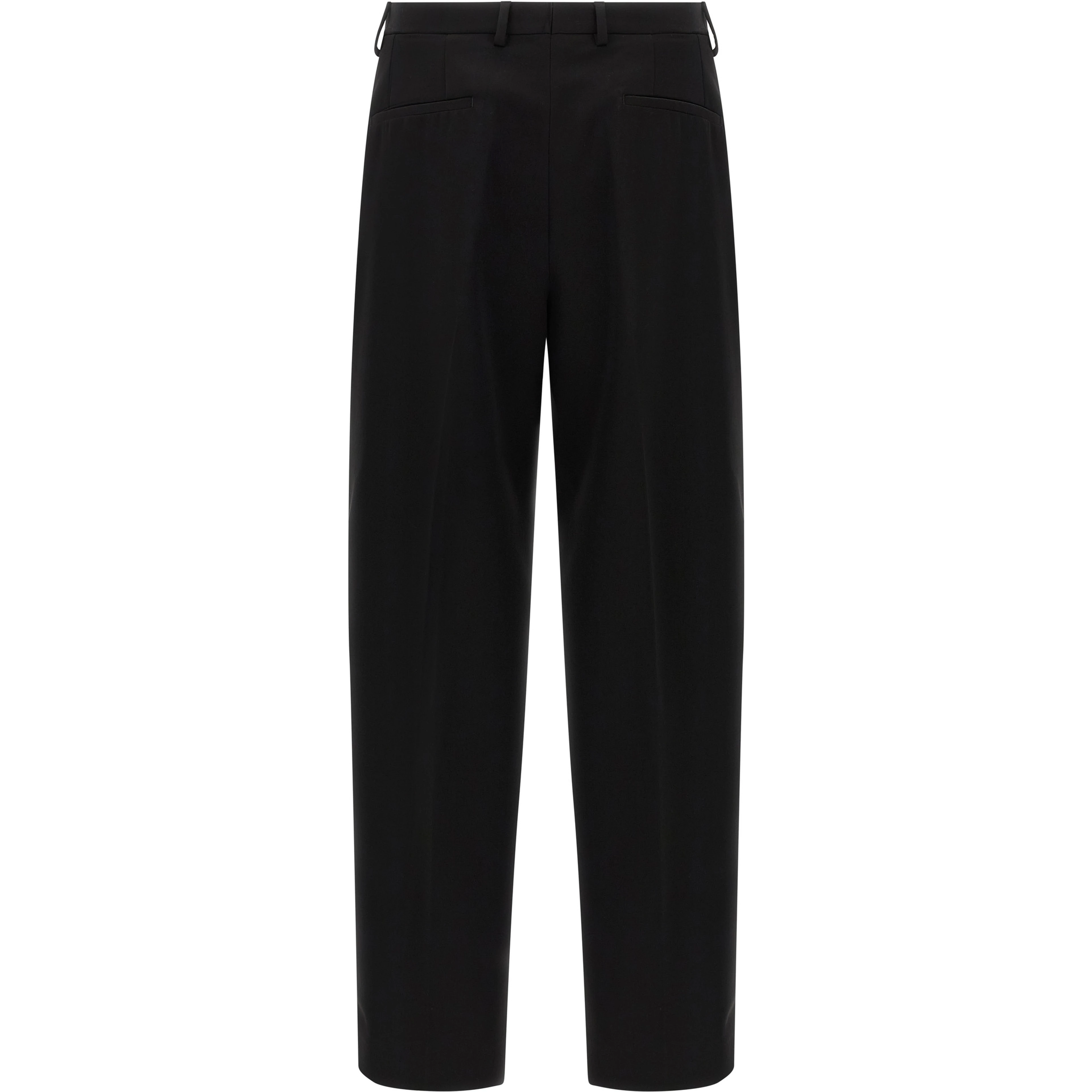 Black Virgin Wool Dress Pants