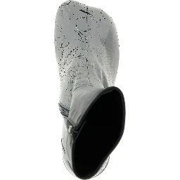 Gray Lambskin Ankle Boots